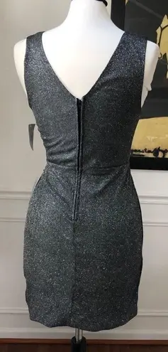 Max & Ash Dress Black Silver Glitter NWT M L Black