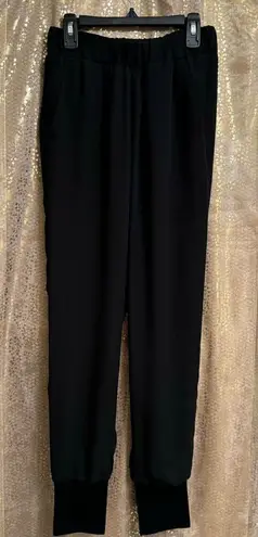 Babaton Aritzia Black Dress Work Pants Tailored Pull On Joggers XXS