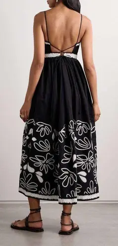 Ulla Johnson Hollis embroidered appliquéd pintucked cotton-poplin mididress,$690