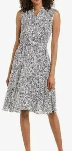 Nanette Lepore  GRAY BLACK SHORT SLEEVE A LINE DRESS Women’s SIZE 4