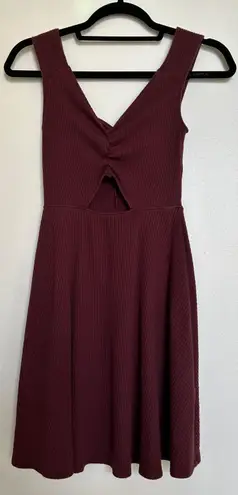 Abercrombie & Fitch Maroon Keyhole Dress