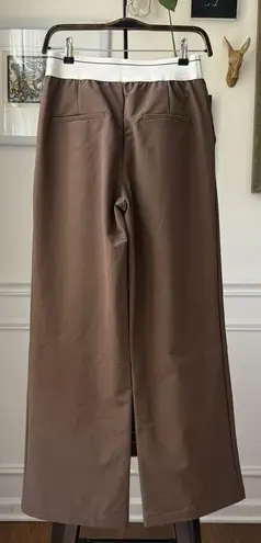 OGL Move Waterproof Lightweight Elastic Waist Pants Brown M Size M