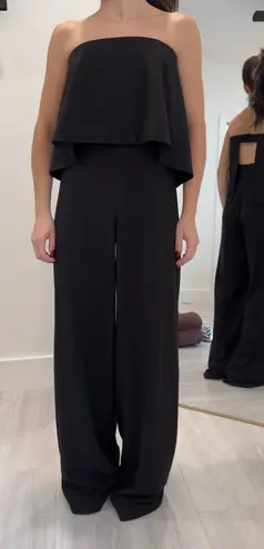 Her Entire Name Says Grace Black Strapless Jumpsuit With Open Back