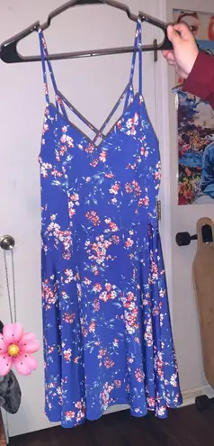 Fortune + Ivy Blue Floral Dress