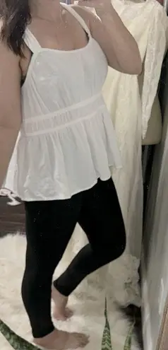 Wonderly White Sleeveless Women's Top size XLarge cotton fabric new with tags