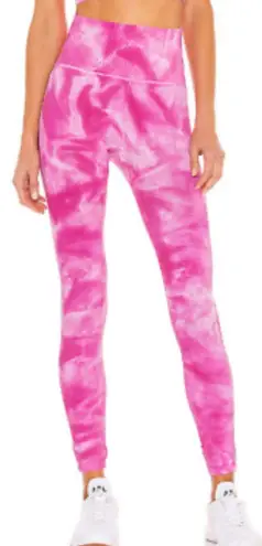Free People Movement Women’s Good Karma Tie Dye 7/8 Full Length Pink Leggings size XS/S