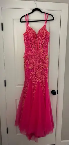 Fucia Stacees Prom Dress Size 6