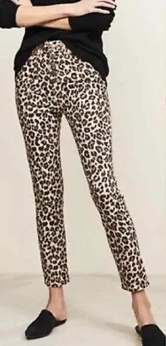 Veronica Beard  Debbie leopard print high rise button fly pants mob wife thumbnail 1