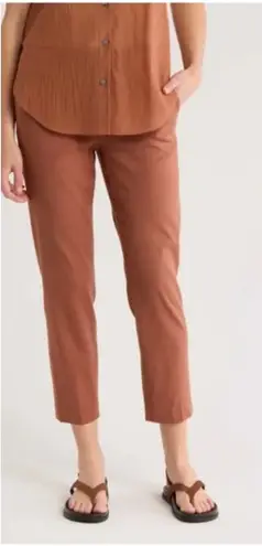 Theory  Treeca Linen Blend Crop Pull On Pants Women's sz. 10 - Image 1