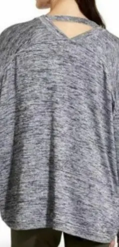 Athleta  Women's Drape Pose Wrap Cardigan Grey Black Size Small