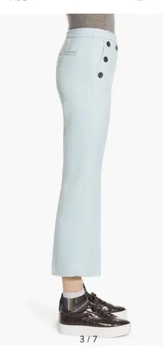 Halogen X Atlantic Pacific Button Detail Red Kick Flair Pants High Rise Sz 12