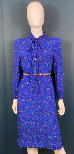 Givenchy 80s Silk Star Print Dress