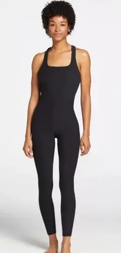 Calia Carrie Underwood Lustralux Bodysuit Black Strappy Jumpsuit Leotard Fitted Size XL