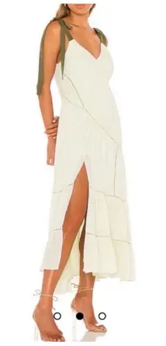 New! Cinq A Sept Claire Midi Dress in Meadow Size 4 $595 Green