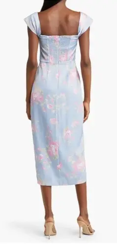 WAYF NWT Tulip-Hem Floral Corset Midi Dress – Size L – MSRP (Zipper Repair Needed)