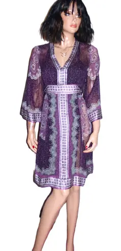 Inc international Concepts Purple Boho Dress 8