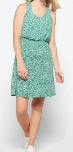 Kaileigh Size M Green Floral Tasha Knit Dress Casual Stretch Beach Coastal Comfy
