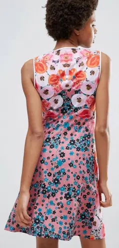 Clover Canyon Clover Canyon Poppy Blossoms Floral Matte Jersey Round Neck Dress Size Small