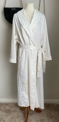 Oscar de la Renta White Bathrobe Robe, Size 1X