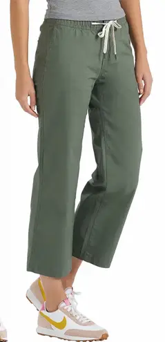 Vuori Ripstop Wide Leg Army Green Pant Size Small Style VW416