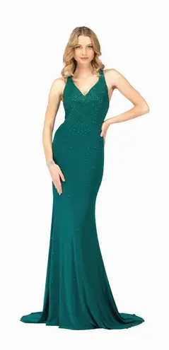 Abby Paris NWT Teal Bridal/Bridesmaids Gown STYLE #981010 Size 12