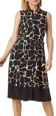 HOBBS Suzanna Print Sleeveless Shirtdress (US/10) Size undefined