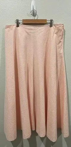 Ralph Lauren LAUREN  Pink Striped Maxi Skirt