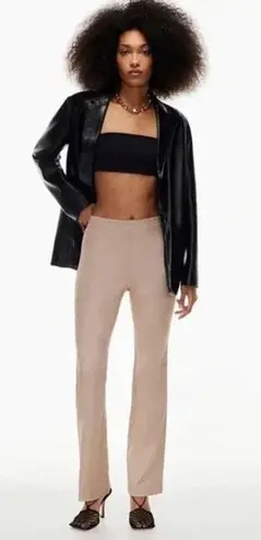 Babaton ARITZIA Ten by Sundance High waisted flared satin pants TAUPE Size 4