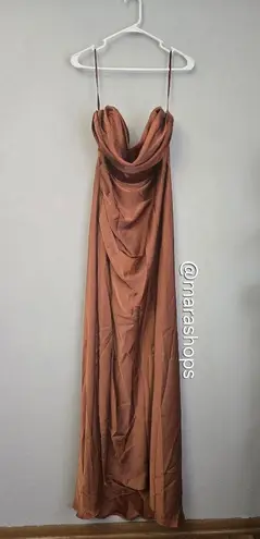 Thats So Fetch Lola Maxi Dress Rust Orange Size 14