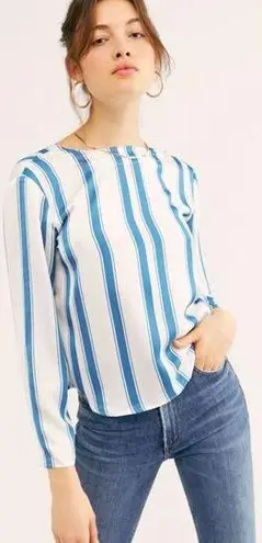 One Teaspoon  Cocktail Stripe Backless Chloe Top Long Sleeve Womans Large NWT