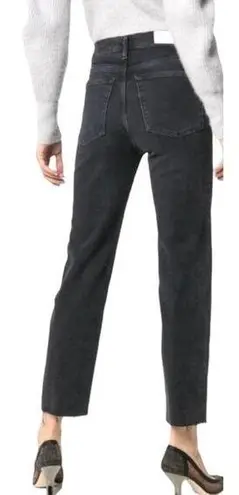 RE/DONE Womens High-Rise Straight Leg Black Denim Jeans Size 29