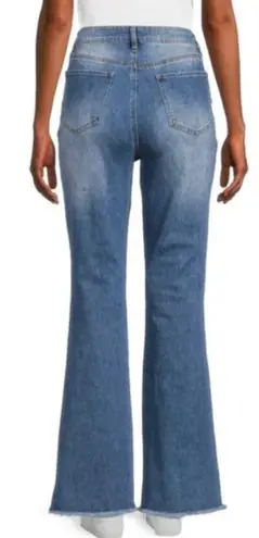 Madden NYC High Rise Patchwork Flare Jeans