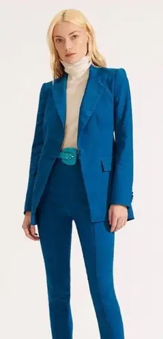 Veronica Beard Long and Lean Dickey Blazer Jacket, Cerulean, Size 2, NWT