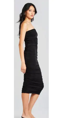 NWT Ser.o.ya Martha Strapless Midi Dress Black Sz XS $295