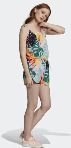Adidas Originals Tropicalage Short Romper size Large Yellow
