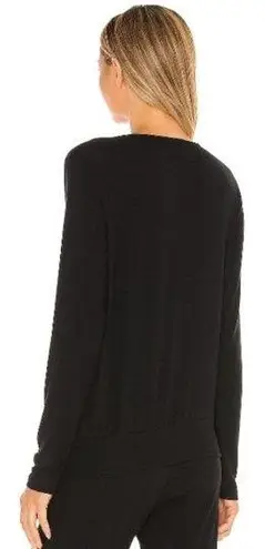 Michael Stars 💕💕 Long Sleeve Surplice Top Black Top One Size