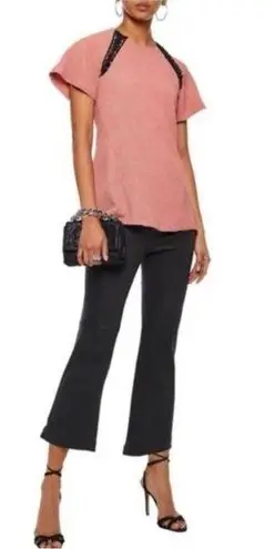 REBECCA VALLANCE Castella Raglan Top Desert Rose Pink Size 6