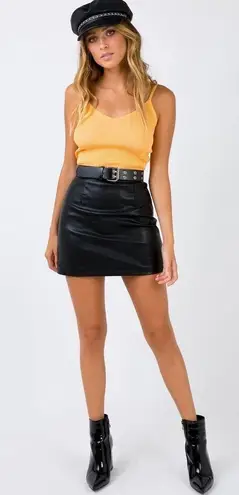 Princess Polly Leather Skirt