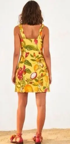 Farm Rio Fruit Lovers Linen Mini Dress XS