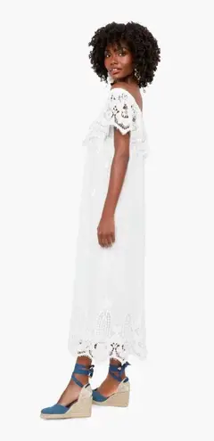 NWT Tuckernuck White Lace Avalon Maxi Crochet Dress size xs honeymoon wedding