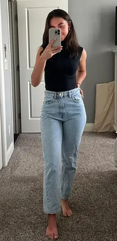 ZARA light  mom jeans