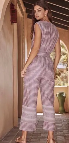 Saylor Jumpsuit Zoya Sleeveless Cropped Purple S