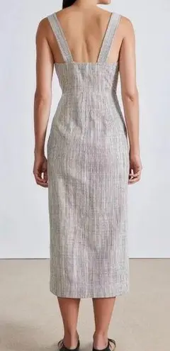 Apiece Apart Berel Tank Cream Pin Striped Midi Dress Size 10