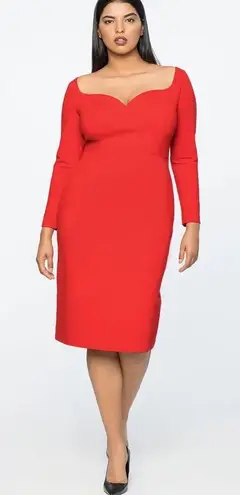 Eloquii Jason Wu x Red Sweetheart Ponte Bodycon Sheath Party Holiday Dress 18