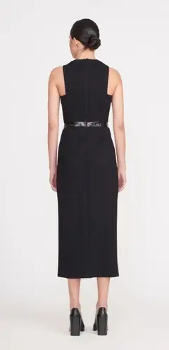 STAUD NWT  Sharmila Black Midi Dress Perfect for Work or Cocktail