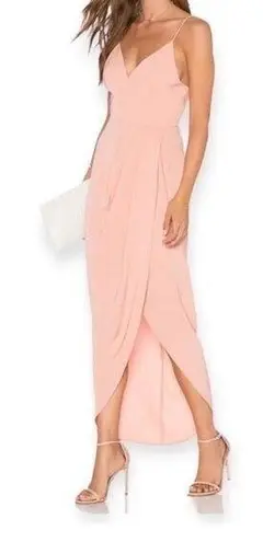Shona joy NEW Core Cocktail Draped Dress in Dusty pink