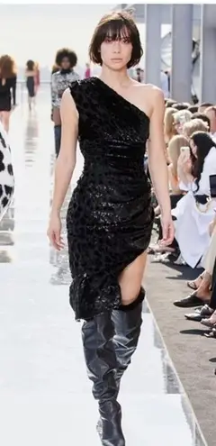 NEW! DUNDAS x REVOLVE Hendrix Midi Dress in Black Size Small