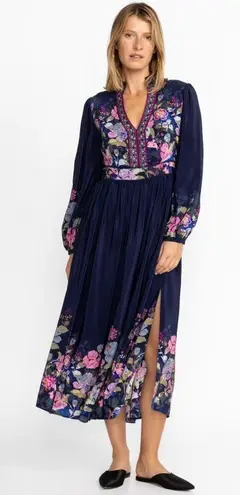 Johnny Was NWT VALERIA SILK MAXI DRESS PXL