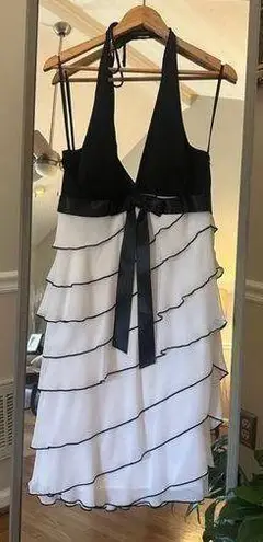 Betsy and Adam Women's Dress, Size Small White & Black