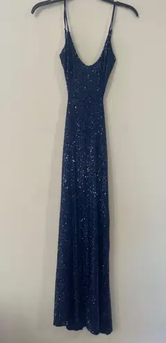 Bardot Knox Midi Sequin Dress In Navy Sequin